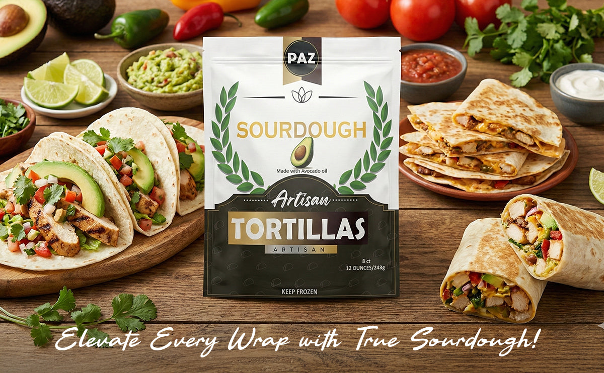 🌾Organic Sourdough Tortillas – Slow Fermented & Fresh Milled